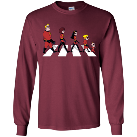 T-Shirts Maroon / YS The Supers Youth Long Sleeve T-Shirt
