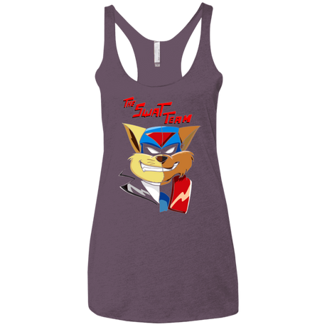 T-Shirts Vintage Purple / X-Small The Swat Team Women's Triblend Racerback Tank