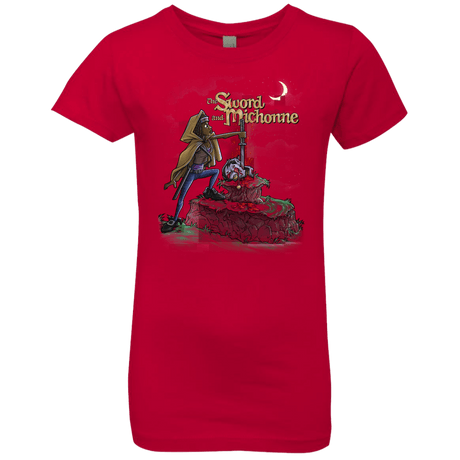 T-Shirts Red / YXS The Sword and Michonne Girls Premium T-Shirt