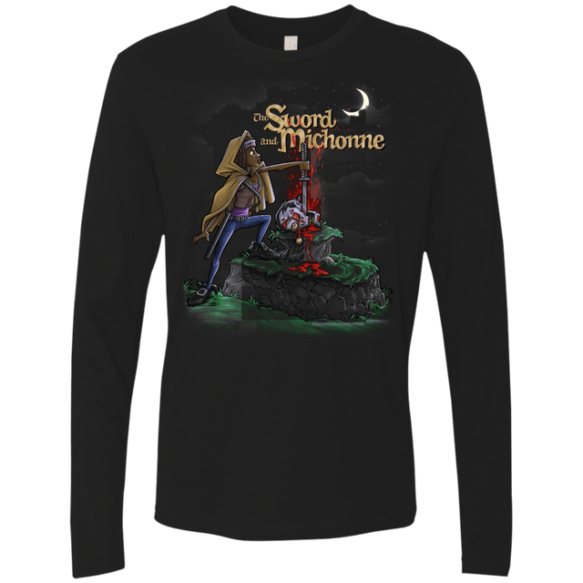 T-Shirts Black / Small The Sword and Michonne Men's Premium Long Sleeve