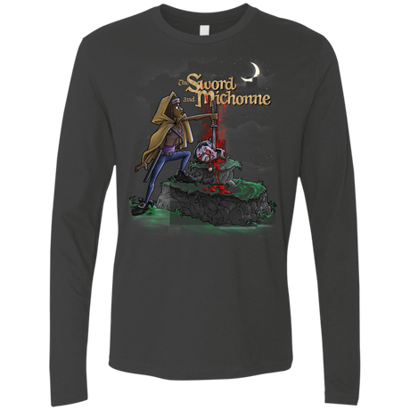 T-Shirts Heavy Metal / Small The Sword and Michonne Men's Premium Long Sleeve