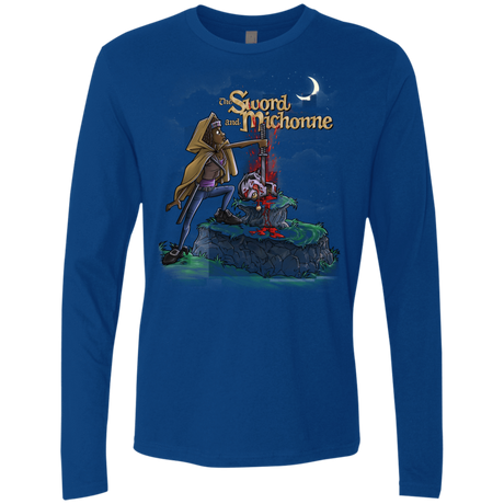 T-Shirts Royal / Small The Sword and Michonne Men's Premium Long Sleeve