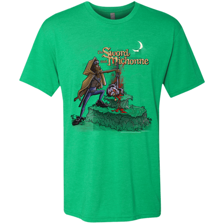 T-Shirts Envy / Small The Sword and Michonne Men's Triblend T-Shirt