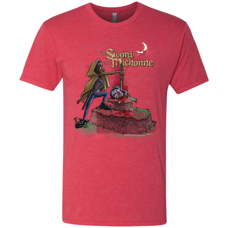 T-Shirts Vintage Red / Small The Sword and Michonne Men's Triblend T-Shirt