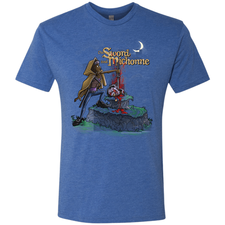 T-Shirts Vintage Royal / Small The Sword and Michonne Men's Triblend T-Shirt