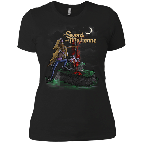 T-Shirts Black / X-Small The Sword and Michonne Women's Premium T-Shirt