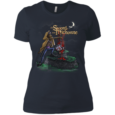 T-Shirts Indigo / X-Small The Sword and Michonne Women's Premium T-Shirt