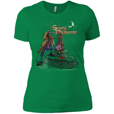 T-Shirts Kelly Green / X-Small The Sword and Michonne Women's Premium T-Shirt