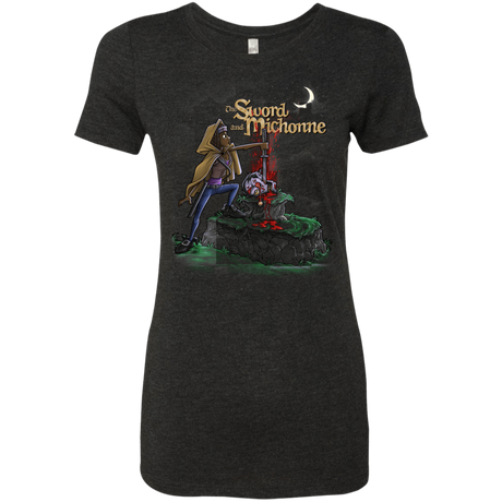 T-Shirts Vintage Black / Small The Sword and Michonne Women's Triblend T-Shirt