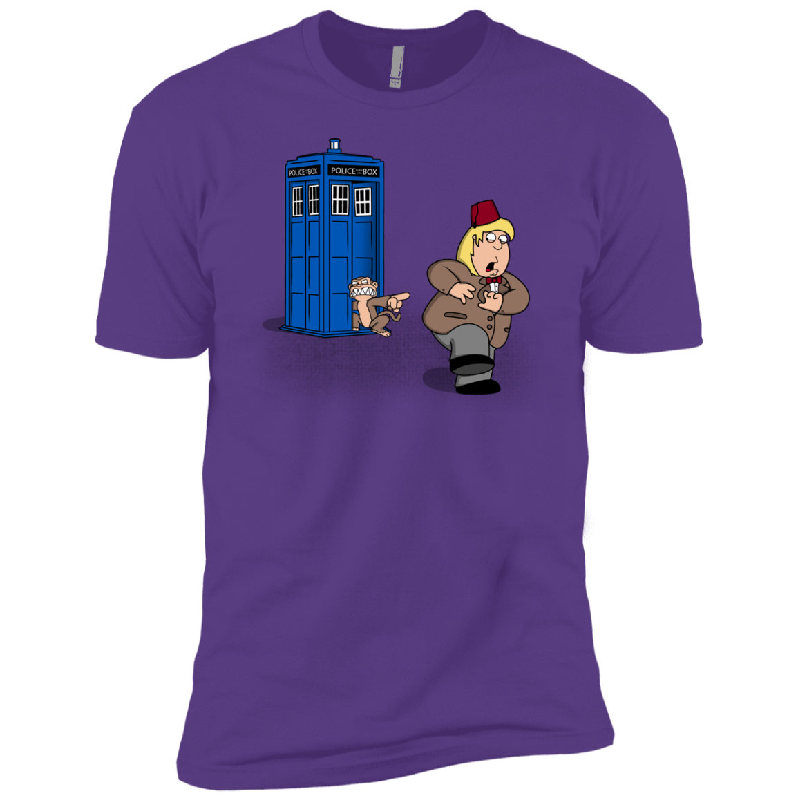 T-Shirts Purple Rush / YXS The Tardis Monkey Boys Premium T-Shirt
