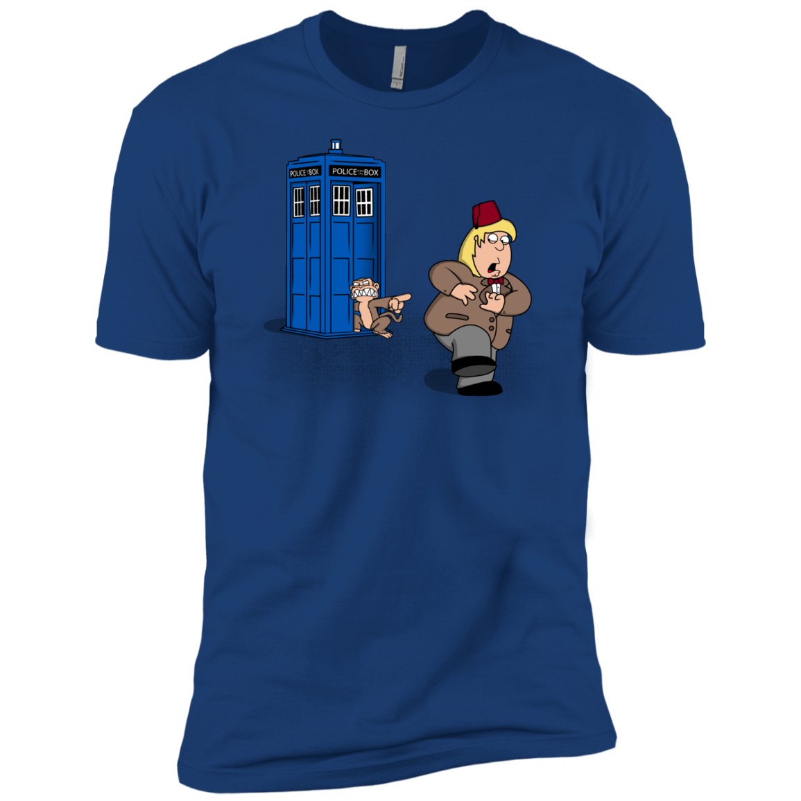 T-Shirts Royal / YXS The Tardis Monkey Boys Premium T-Shirt