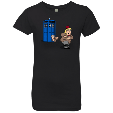 T-Shirts Black / YXS The Tardis Monkey Girls Premium T-Shirt