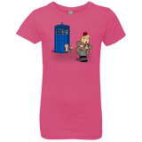T-Shirts Hot Pink / YXS The Tardis Monkey Girls Premium T-Shirt