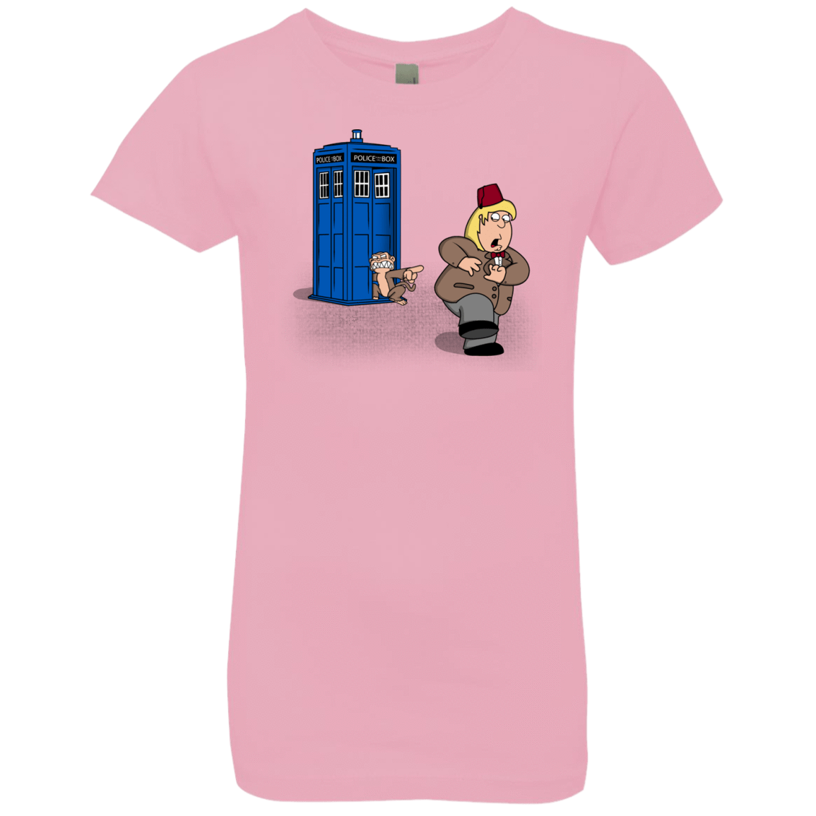 T-Shirts Light Pink / YXS The Tardis Monkey Girls Premium T-Shirt