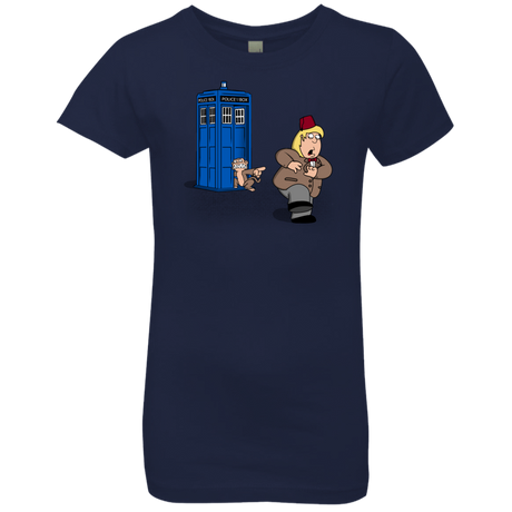 T-Shirts Midnight Navy / YXS The Tardis Monkey Girls Premium T-Shirt