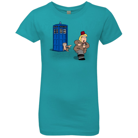 T-Shirts Tahiti Blue / YXS The Tardis Monkey Girls Premium T-Shirt
