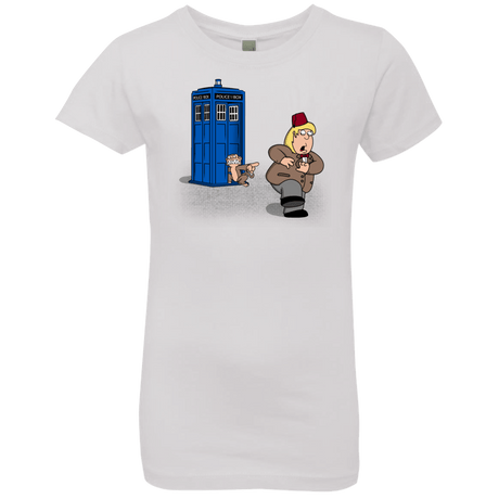 T-Shirts White / YXS The Tardis Monkey Girls Premium T-Shirt