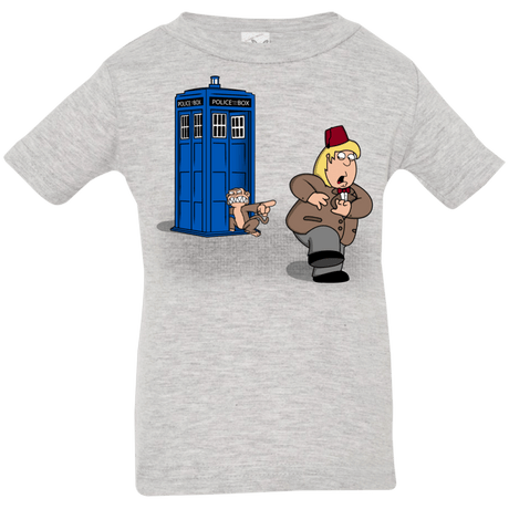 T-Shirts Heather Grey / 6 Months The Tardis Monkey Infant Premium T-Shirt