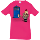 T-Shirts Hot Pink / 6 Months The Tardis Monkey Infant Premium T-Shirt