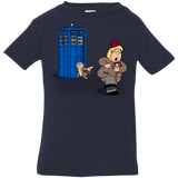 T-Shirts Navy / 6 Months The Tardis Monkey Infant Premium T-Shirt