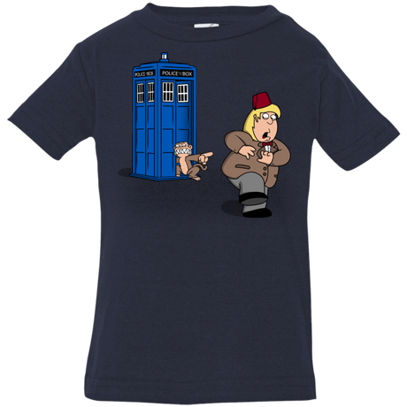 T-Shirts Navy / 6 Months The Tardis Monkey Infant Premium T-Shirt