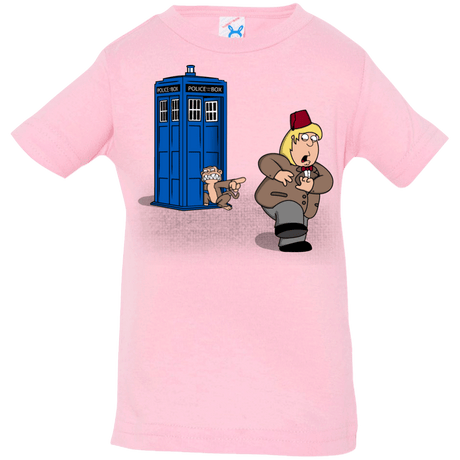 T-Shirts Pink / 6 Months The Tardis Monkey Infant Premium T-Shirt