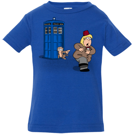 T-Shirts Royal / 6 Months The Tardis Monkey Infant Premium T-Shirt