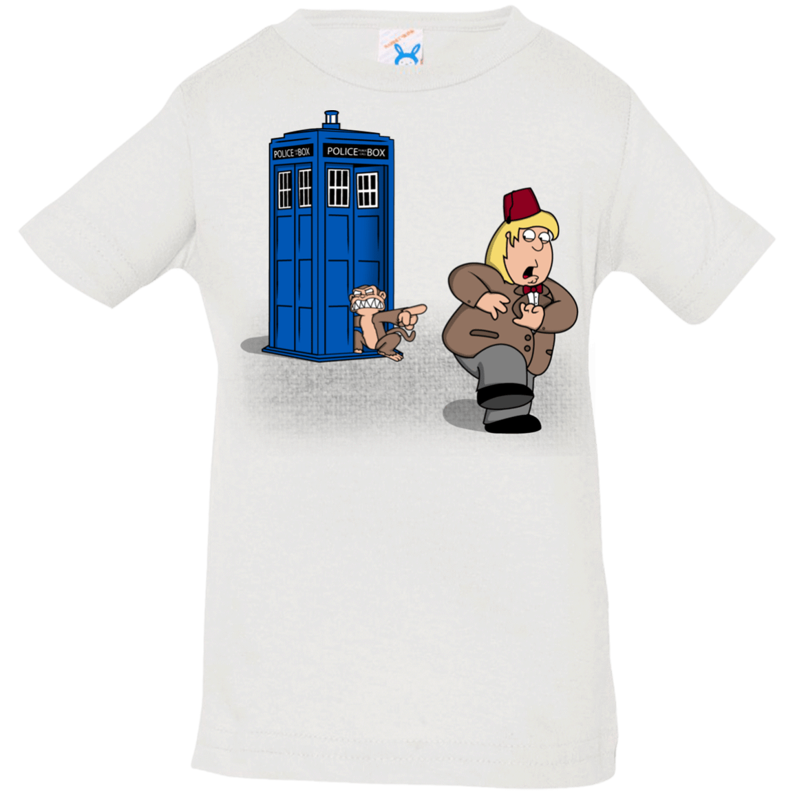 T-Shirts White / 6 Months The Tardis Monkey Infant Premium T-Shirt