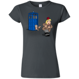 T-Shirts Charcoal / S The Tardis Monkey Junior Slimmer-Fit T-Shirt