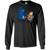 T-Shirts Black / S The Tardis Monkey Long Sleeve T-Shirt