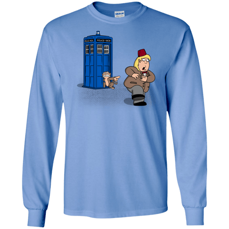 T-Shirts Carolina Blue / S The Tardis Monkey Long Sleeve T-Shirt