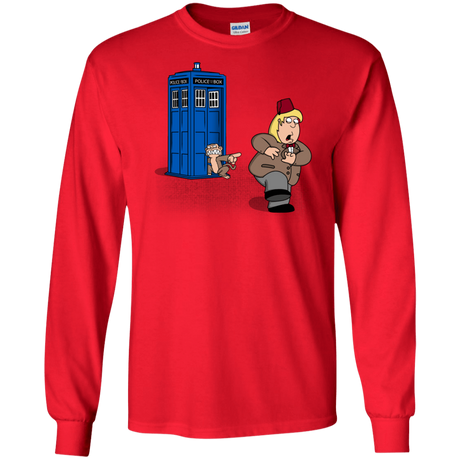 T-Shirts Red / S The Tardis Monkey Long Sleeve T-Shirt