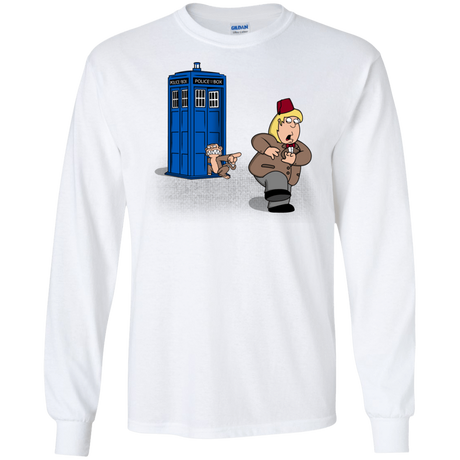 T-Shirts White / S The Tardis Monkey Long Sleeve T-Shirt