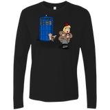 T-Shirts Black / S The Tardis Monkey Men's Premium Long Sleeve
