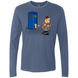 T-Shirts Indigo / S The Tardis Monkey Men's Premium Long Sleeve