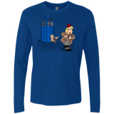 T-Shirts Royal / S The Tardis Monkey Men's Premium Long Sleeve