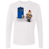 T-Shirts White / S The Tardis Monkey Men's Premium Long Sleeve