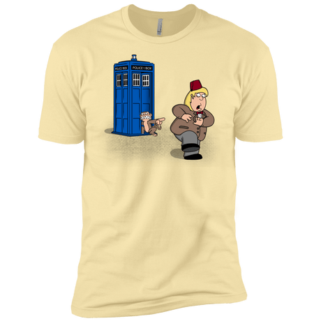 T-Shirts Banana Cream / X-Small The Tardis Monkey Men's Premium T-Shirt