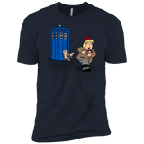T-Shirts Midnight Navy / X-Small The Tardis Monkey Men's Premium T-Shirt