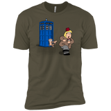 T-Shirts Military Green / X-Small The Tardis Monkey Men's Premium T-Shirt