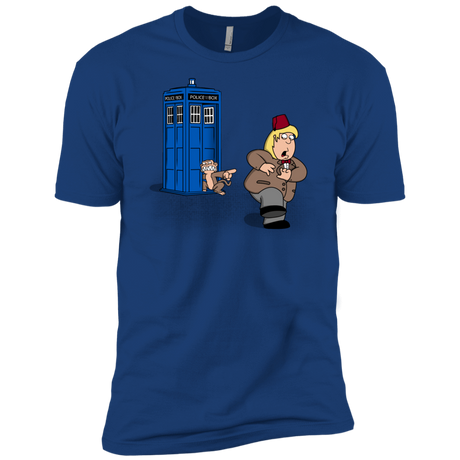 T-Shirts Royal / X-Small The Tardis Monkey Men's Premium T-Shirt