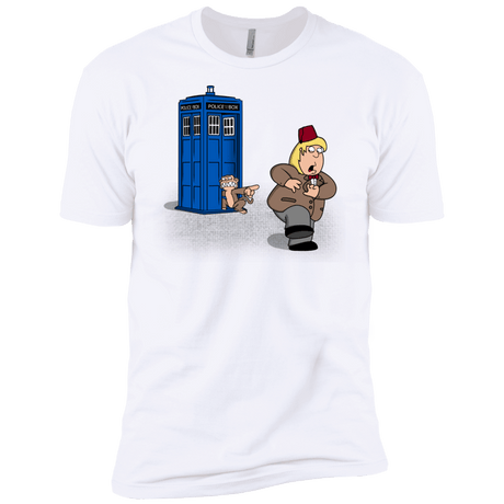 T-Shirts White / X-Small The Tardis Monkey Men's Premium T-Shirt