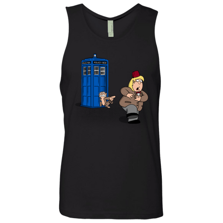 T-Shirts Black / S The Tardis Monkey Men's Premium Tank Top