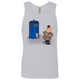 T-Shirts Heather Grey / S The Tardis Monkey Men's Premium Tank Top