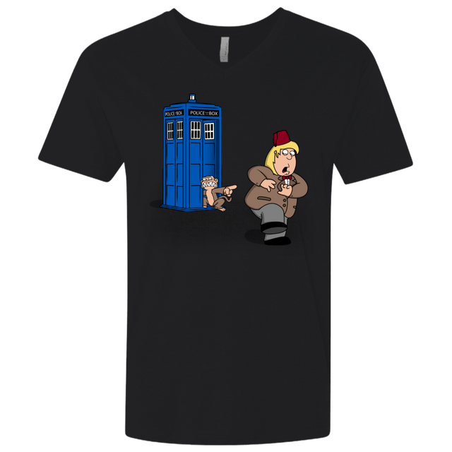 T-Shirts Black / X-Small The Tardis Monkey Men's Premium V-Neck