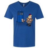 T-Shirts Royal / X-Small The Tardis Monkey Men's Premium V-Neck