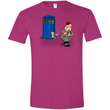 T-Shirts Antique Heliconia / S The Tardis Monkey Men's Semi-Fitted Softstyle