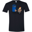 T-Shirts Black / X-Small The Tardis Monkey Men's Semi-Fitted Softstyle