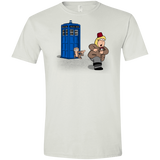 T-Shirts White / X-Small The Tardis Monkey Men's Semi-Fitted Softstyle