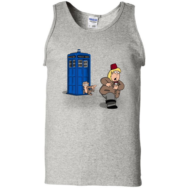 T-Shirts Ash / S The Tardis Monkey Men's Tank Top